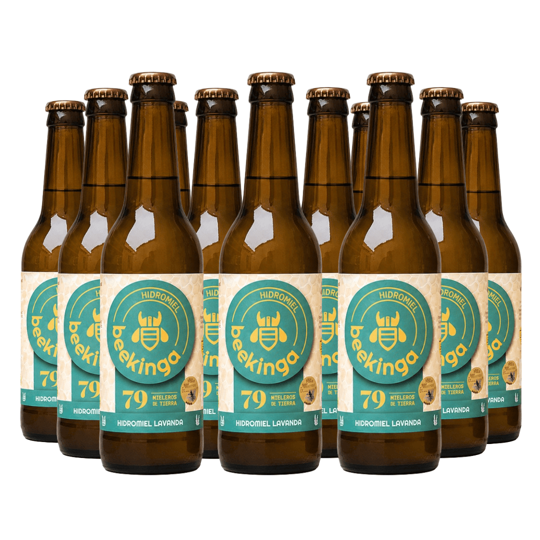 Pack de 12 botellines de Hidromiel Beekinga de Lavanda