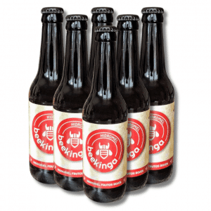 Pack 6 botellines hidromiel Beekinga frutos rojos