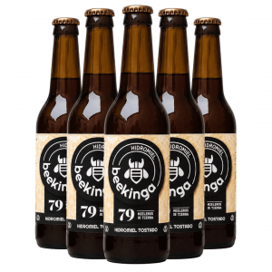 Pack 6 botellines de Hidromiel Beekinga Tostado con jalea de higo.