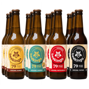 Pack degustación hidromiel beekinga 12 botellines