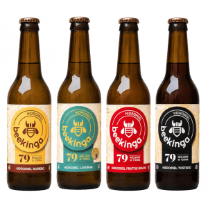 Pack degustación hidromiel beekinga 6 botellines