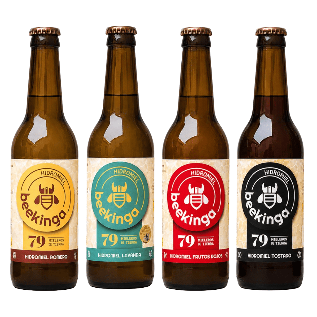 Pack degustación hidromiel beekinga 6 botellines