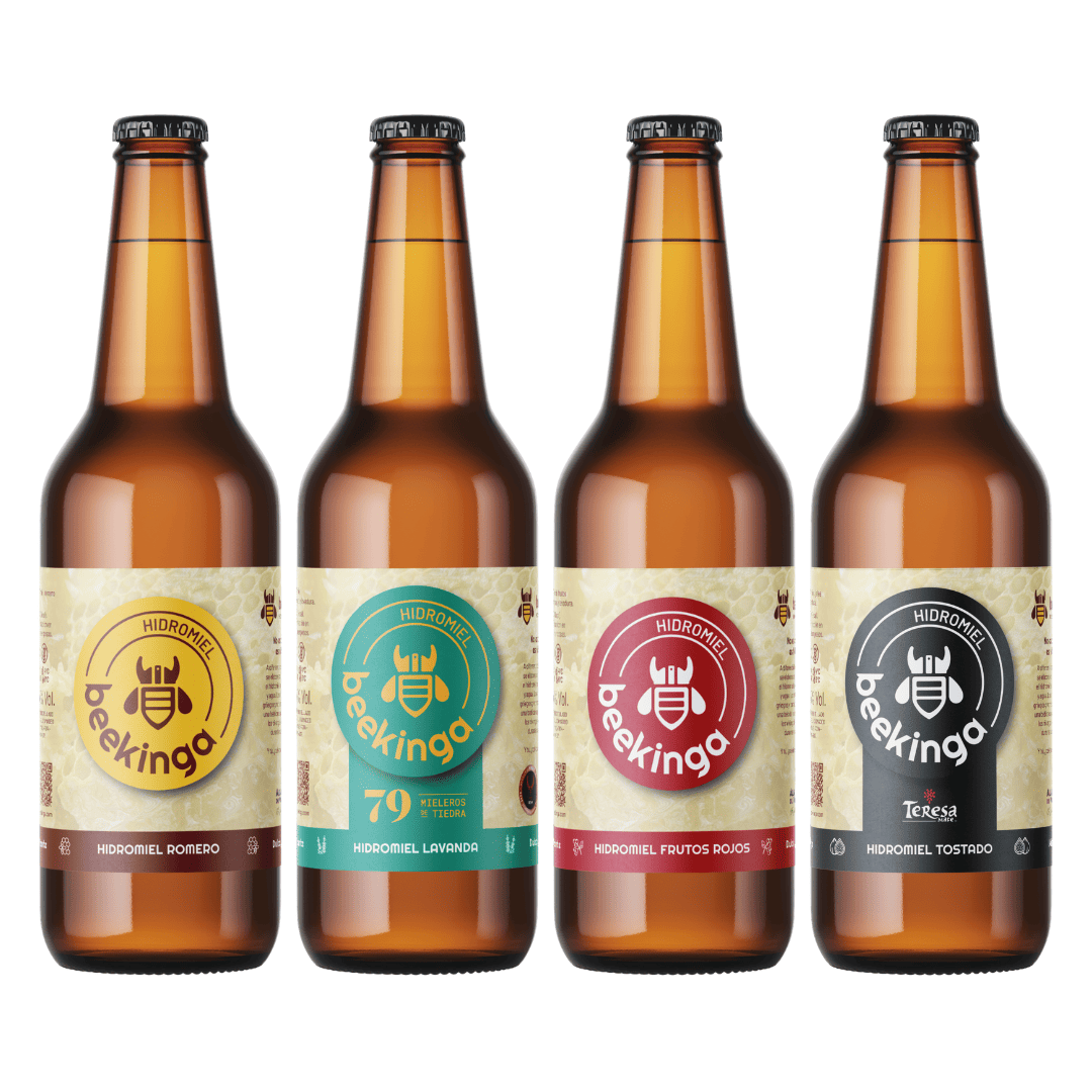 Pack degustación de 6 botellines de Hidromiel Beekinga