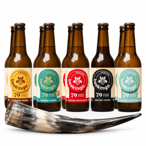 Pack Vikingo Hidromiel Beekinga - 9 Botellines 33cl y un cuerno
